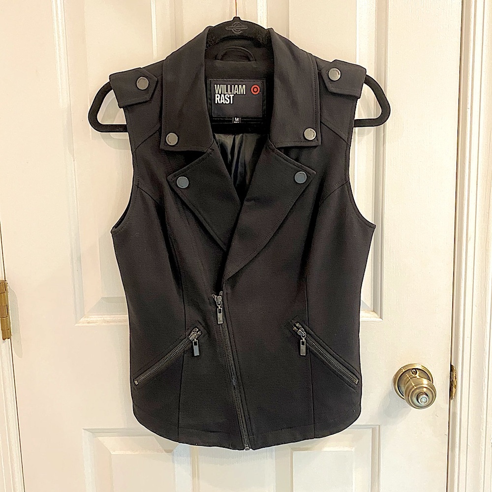 William Rast Moto Vest sleeveless jacket